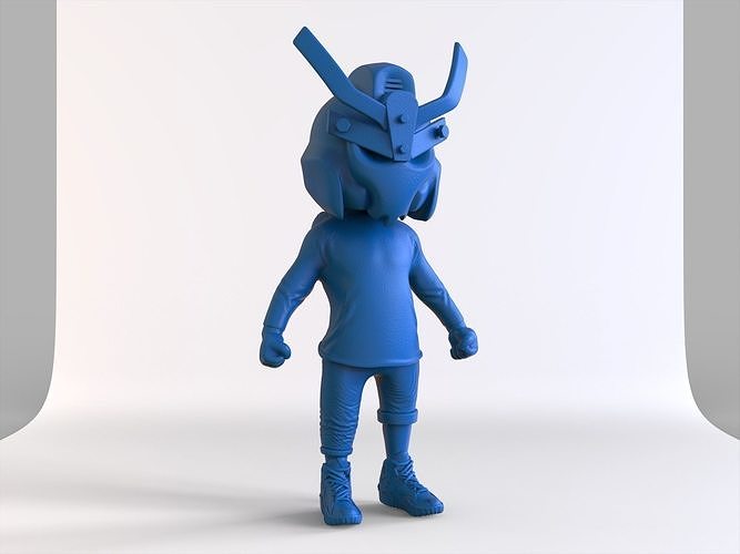 minimal gundam mask 3D print model