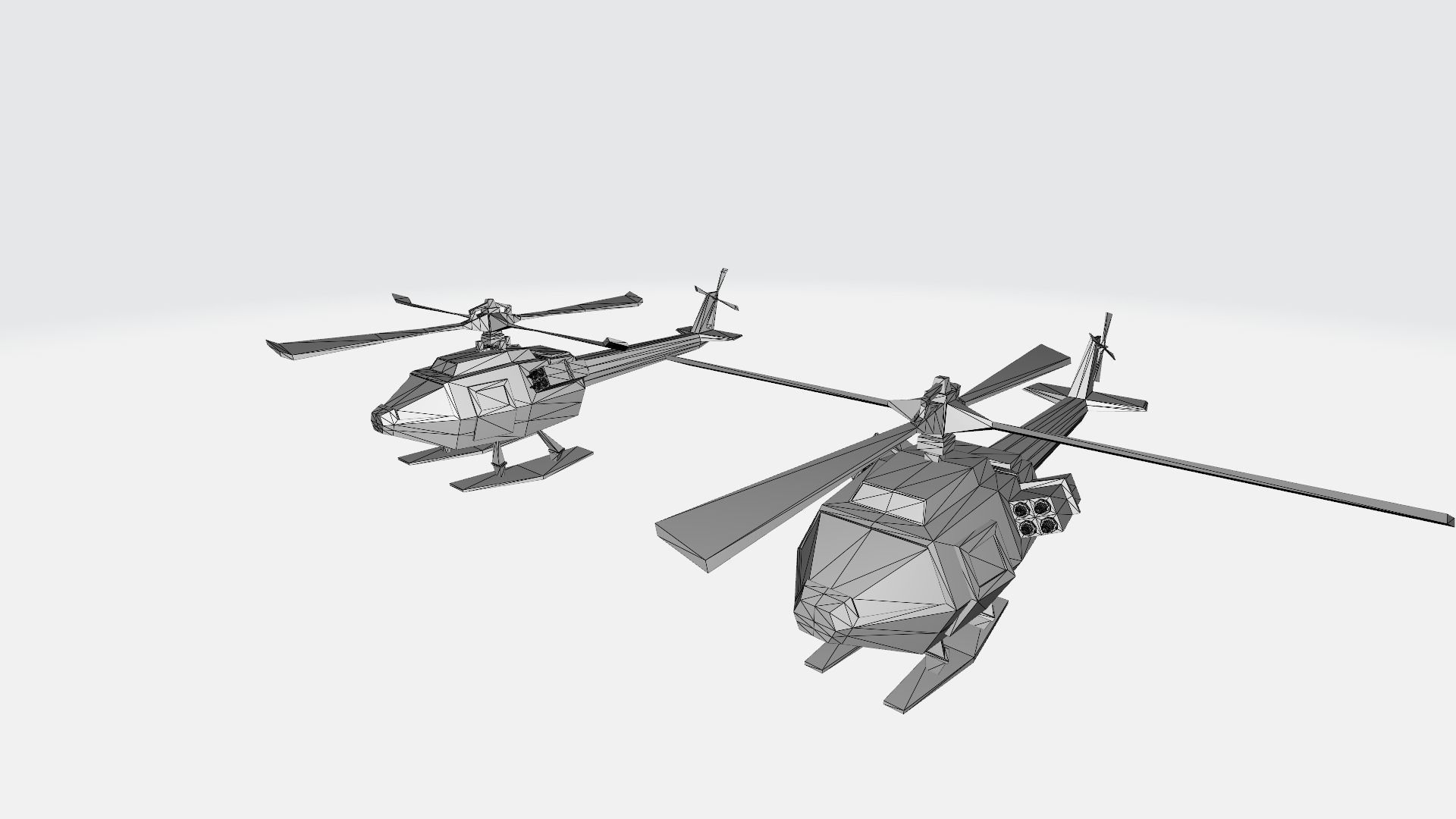 War Helicopter free VR / AR / lowpoly 3D model animated CGTrader