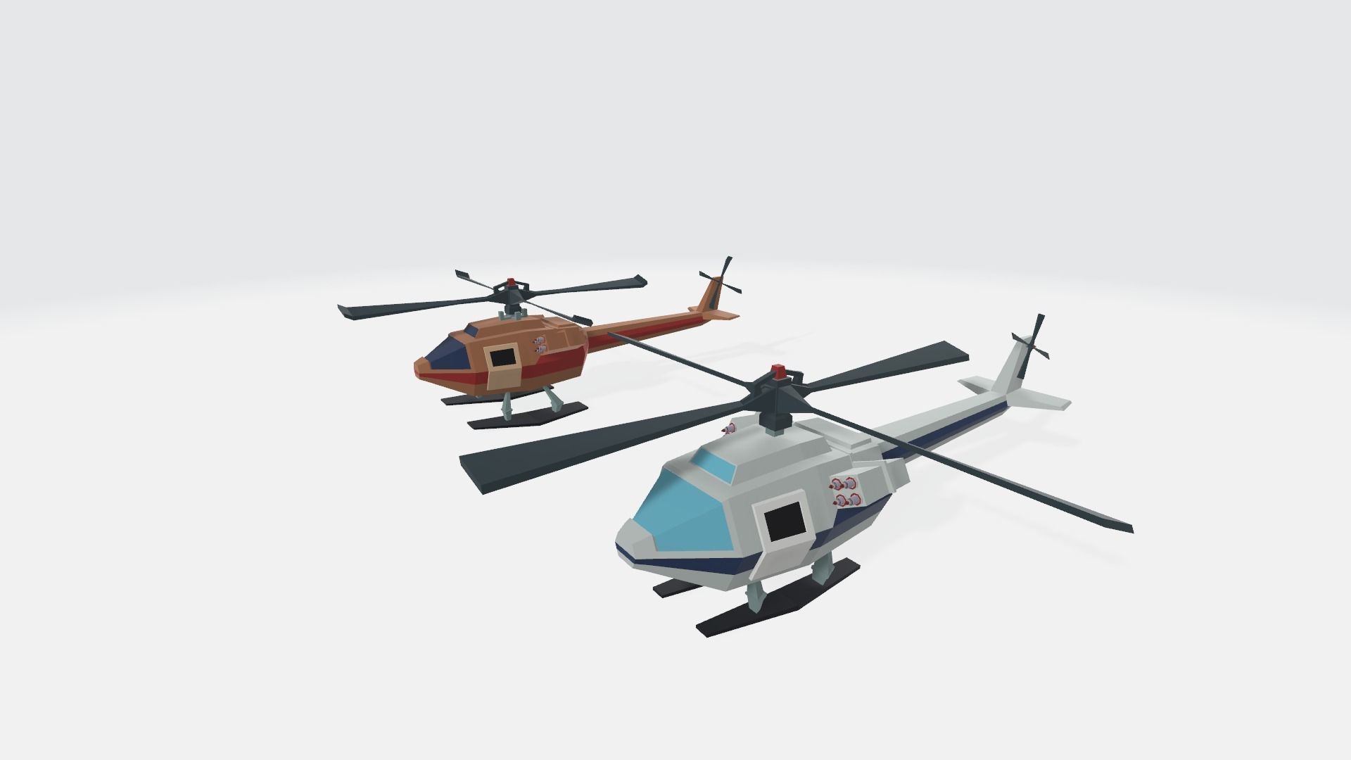 War Helicopter free VR / AR / lowpoly 3D model animated CGTrader