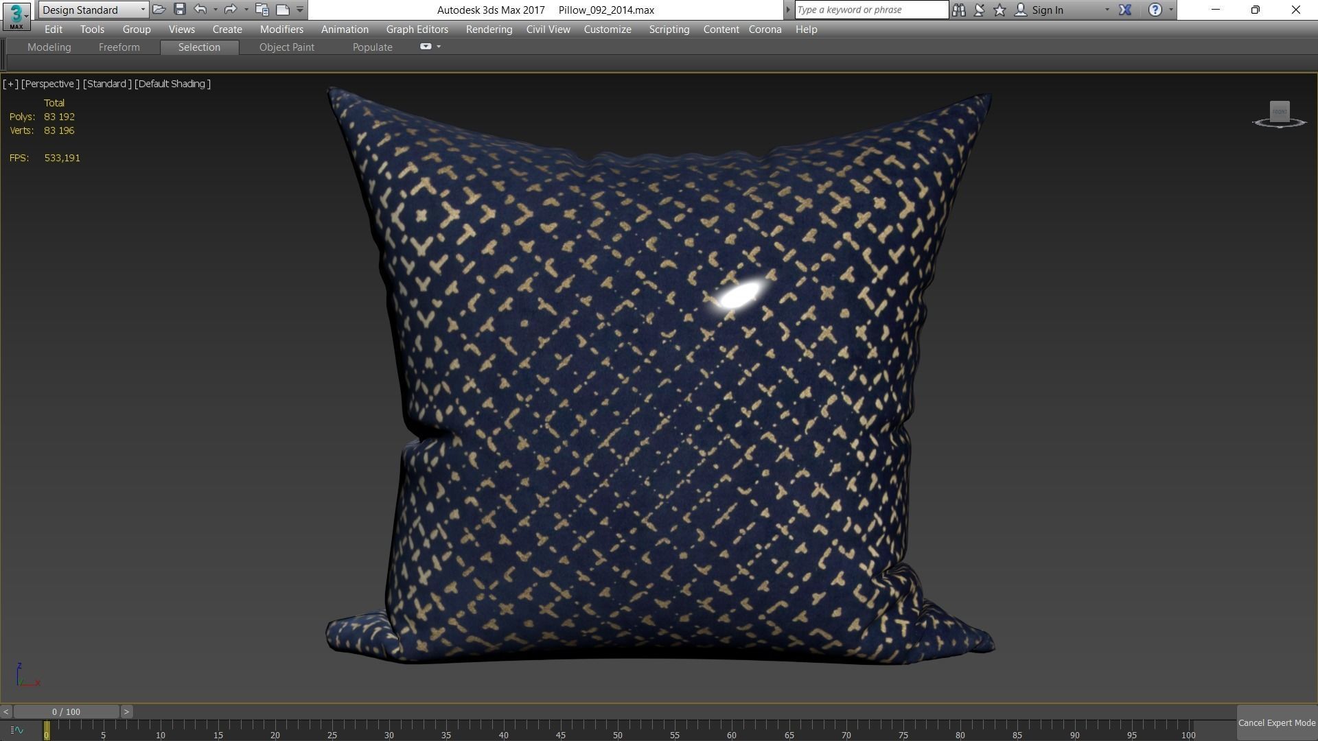 Decorative pillows Houzz set 92 3D model_5