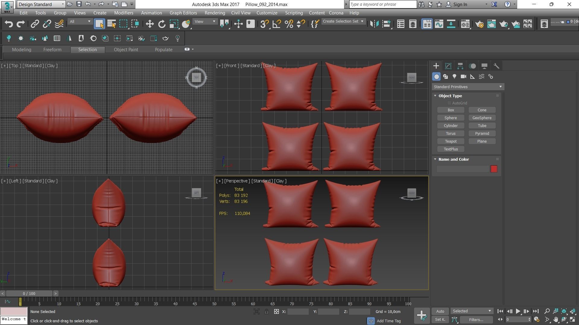 Decorative pillows Houzz set 92 3D model_14