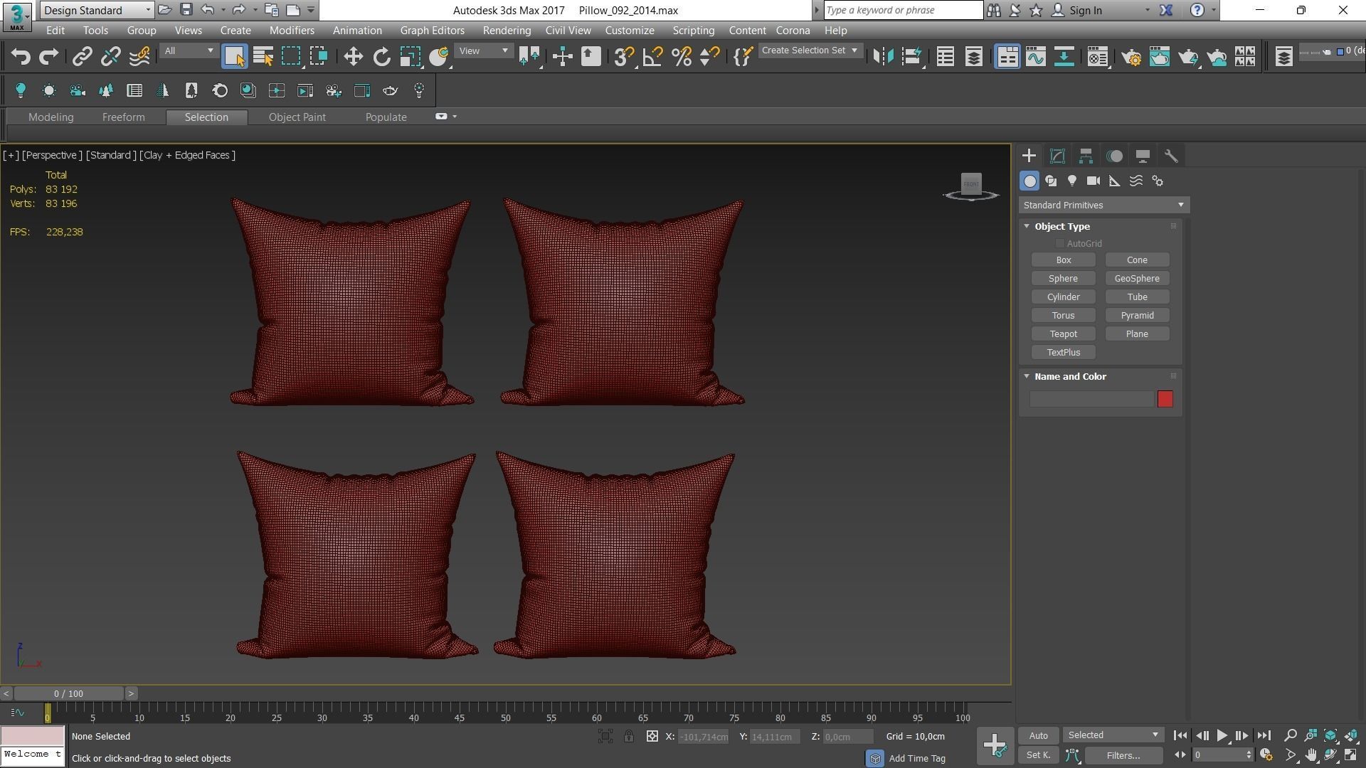 Decorative pillows Houzz set 92 3D model_1