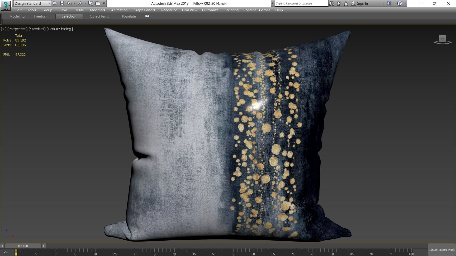Decorative pillows Houzz set 92 3D model_7