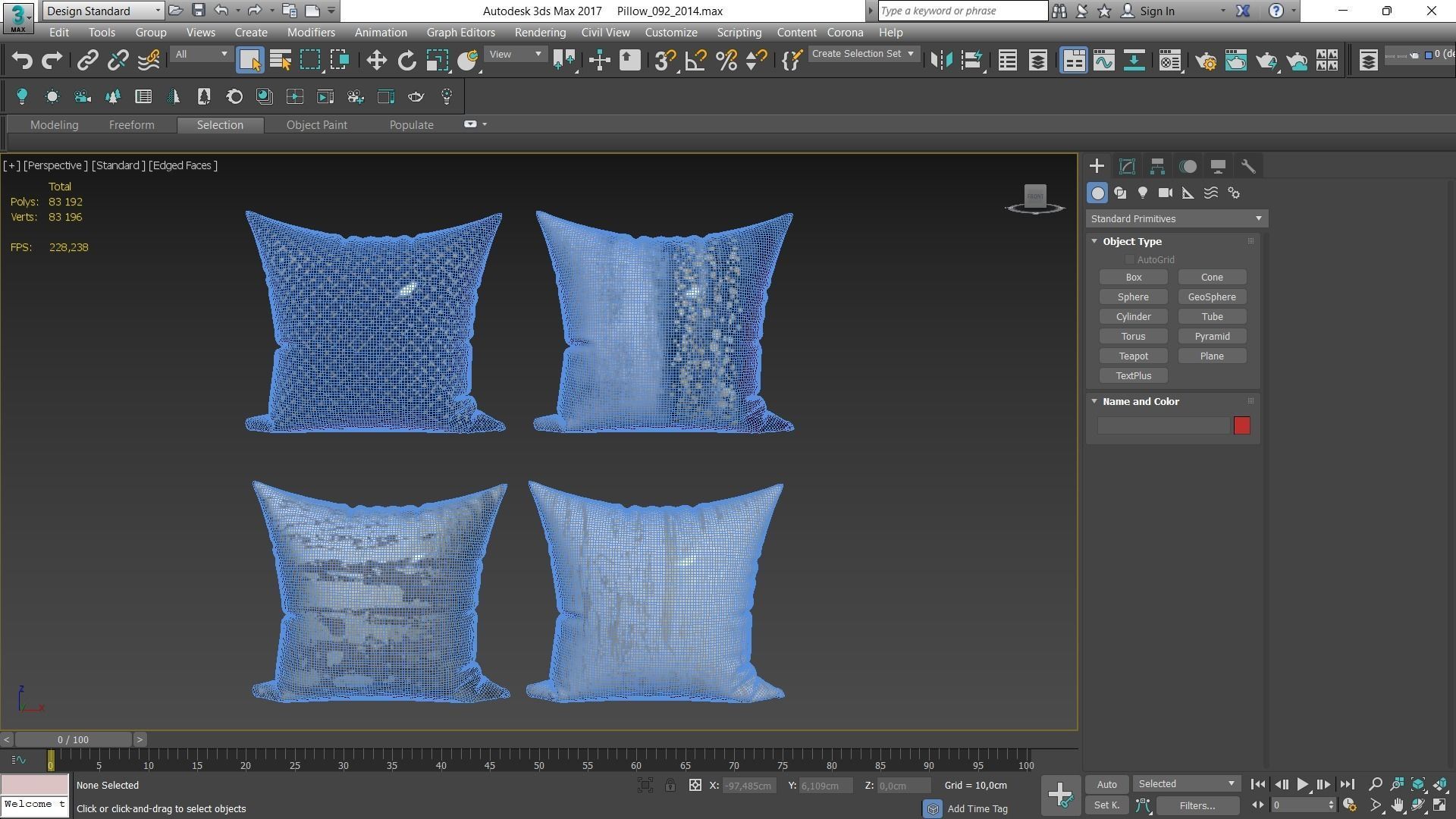 Decorative pillows Houzz set 92 3D model_17