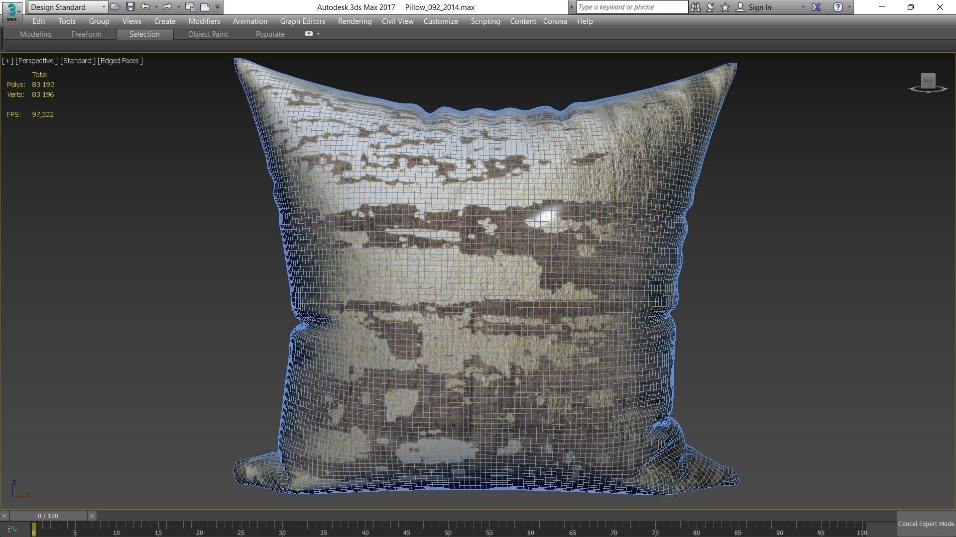 Decorative pillows Houzz set 92 3D model_10