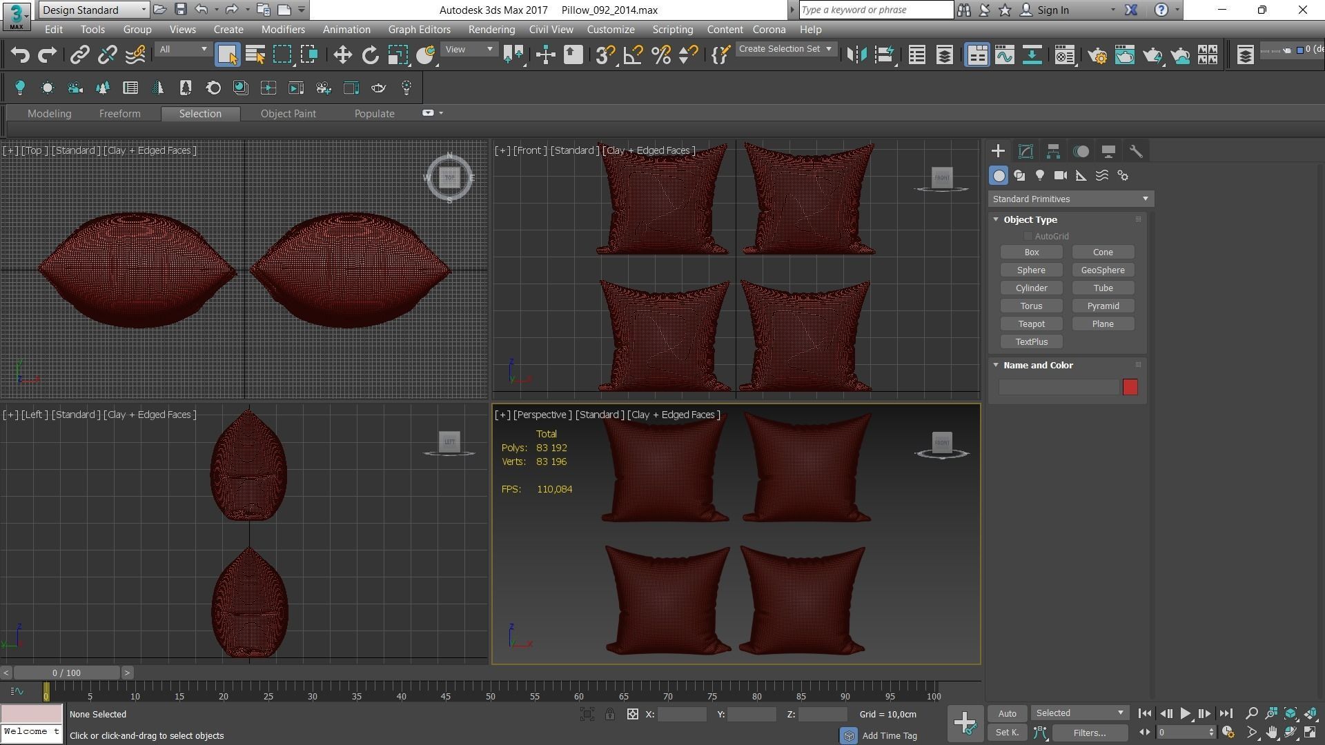 Decorative pillows Houzz set 92 3D model_15