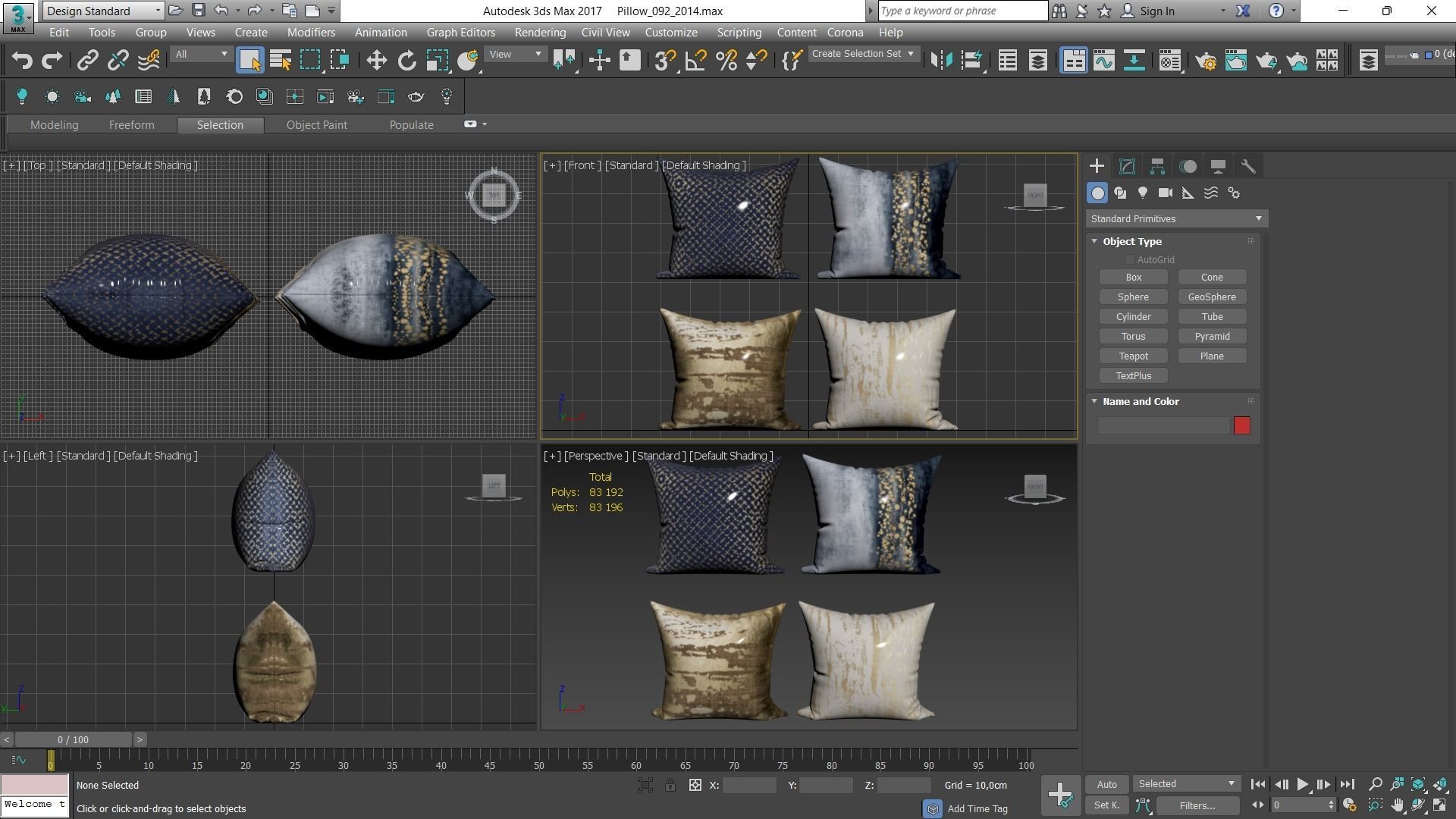 Decorative pillows Houzz set 92 3D model_13