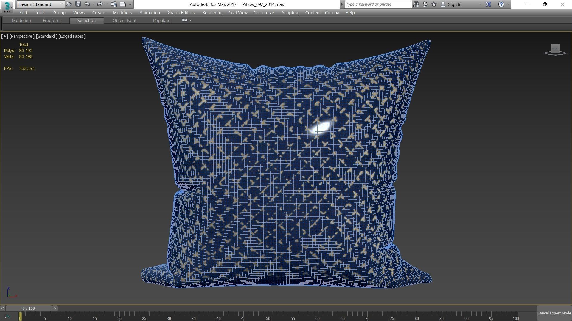 Decorative pillows Houzz set 92 3D model_6