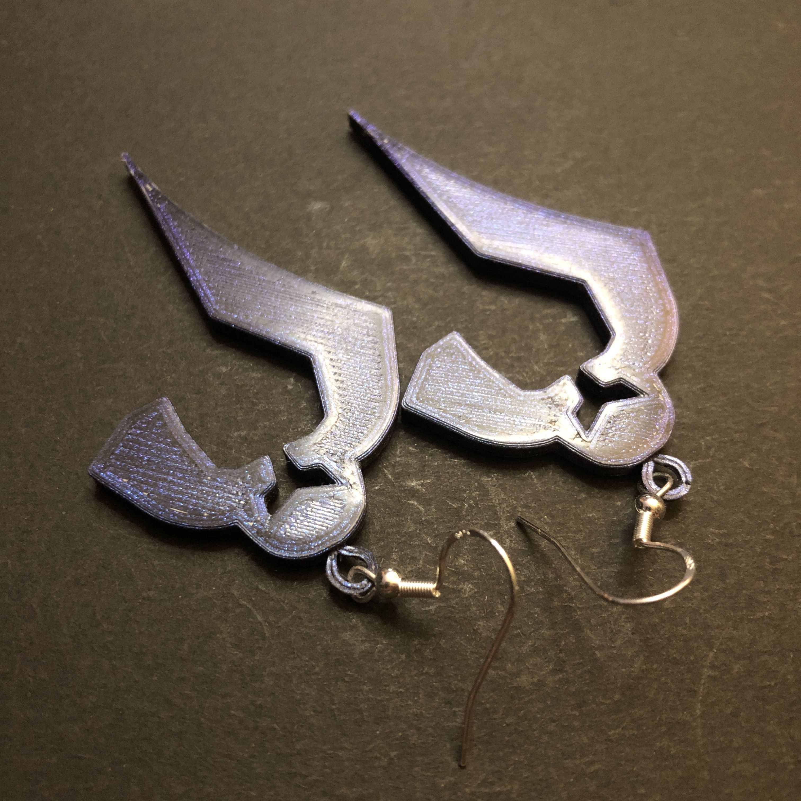 Emblem of The Obsidian Order Earrings 3D print model_2
