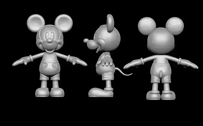 Mickey Mouse 3D print model