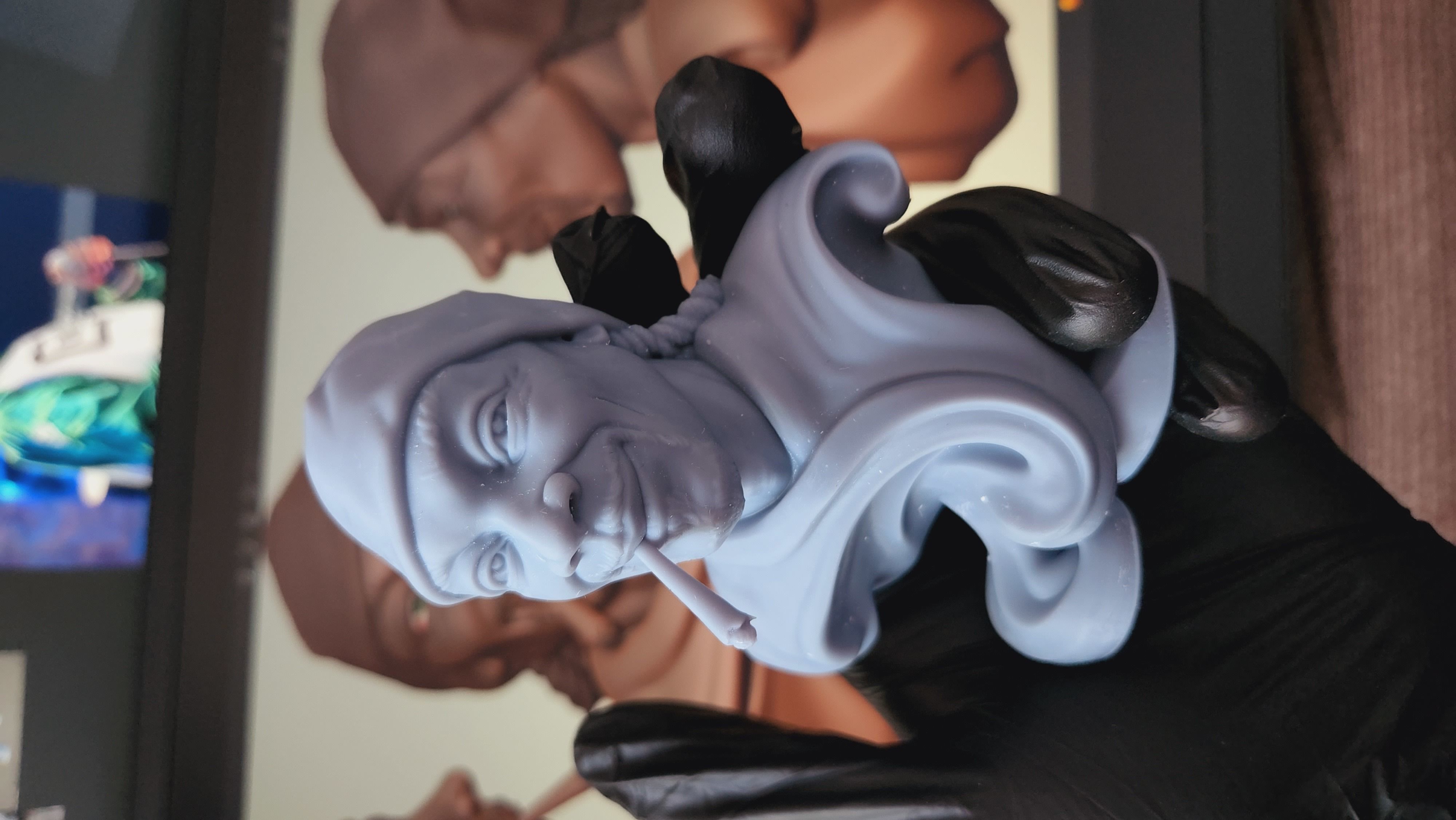 Snoop Dog Bust-FunArt For Printing 3D print model_10
