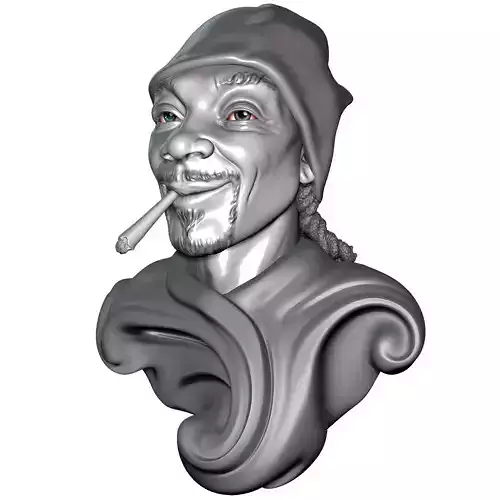 Snoop Dog Bust-FunArt For Printing 3D print model
