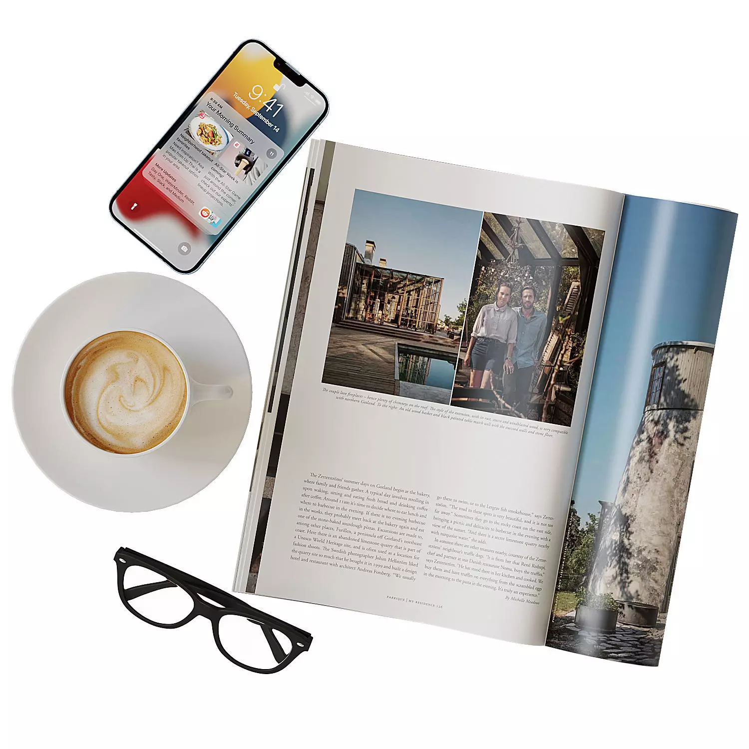 Decorative coffee table set 2 3D model_0