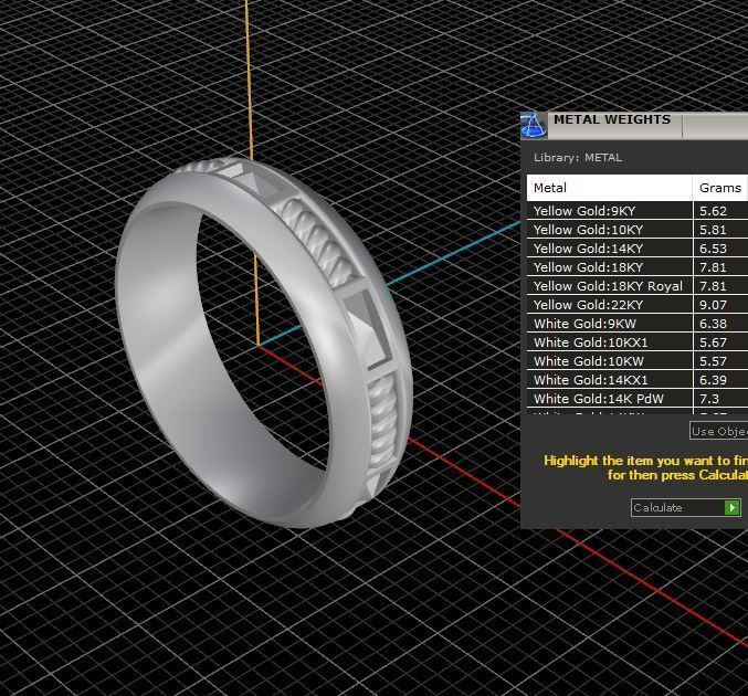 Ring ring gold 3D print model_3