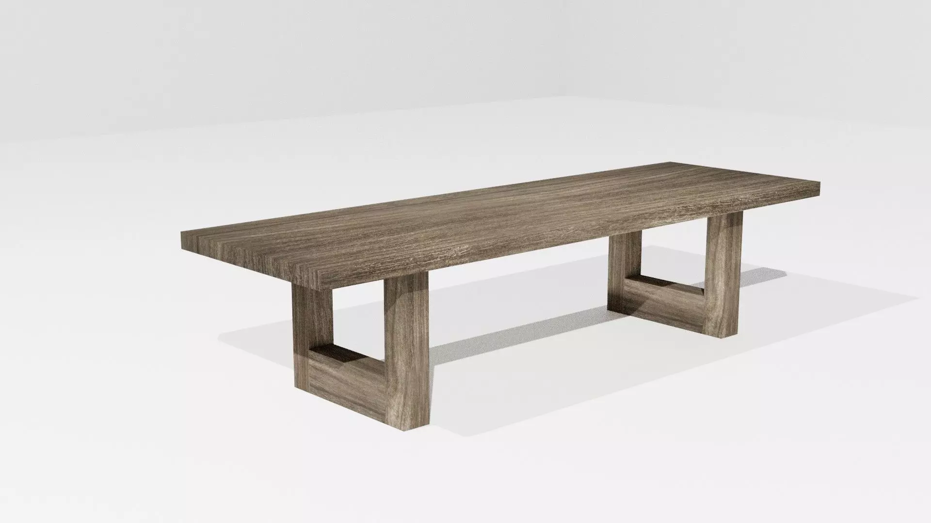 The Dining Table Low-poly 3D model_0