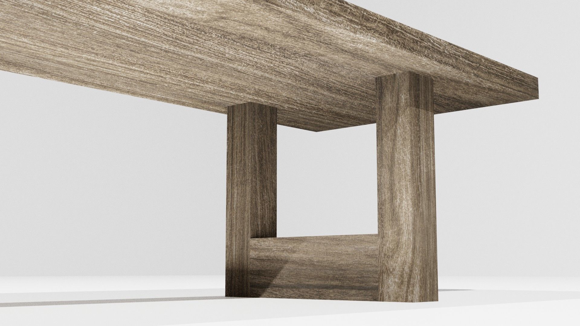 The Dining Table Low-poly 3D model_6