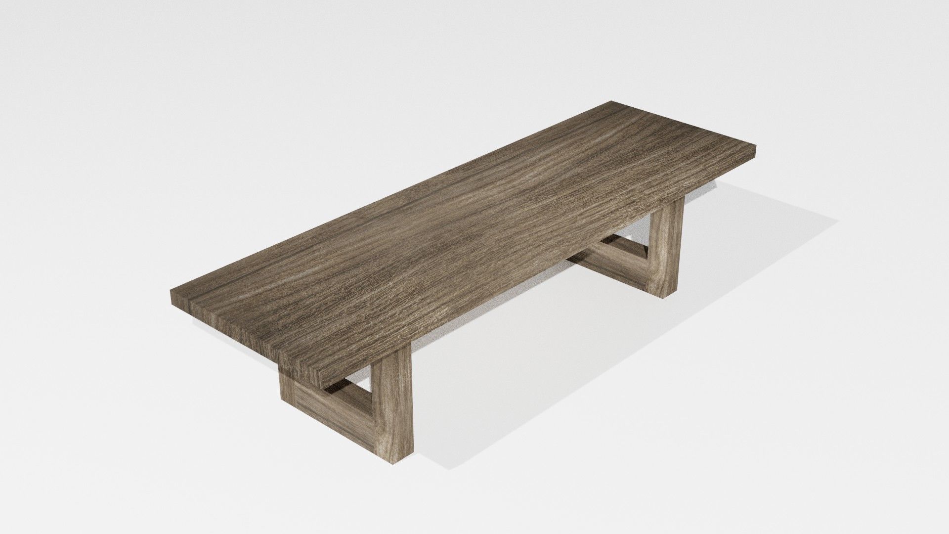 The Dining Table Low-poly 3D model_4