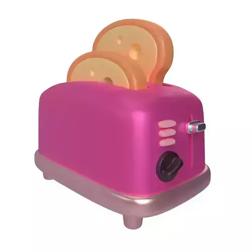 Toaster Cartoon 3D