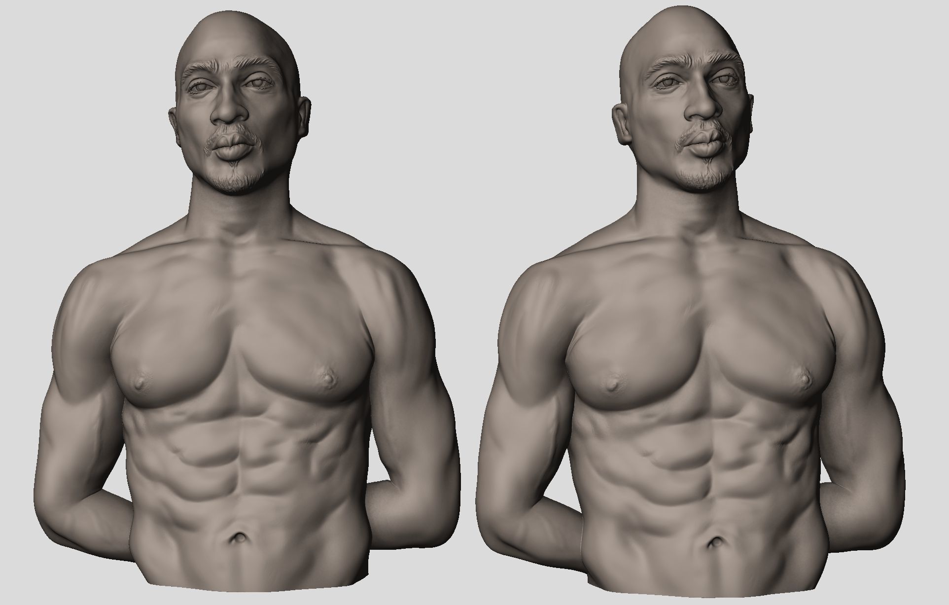 2PAC Bas-Relief 3D Model - For Printing 3D print model_3