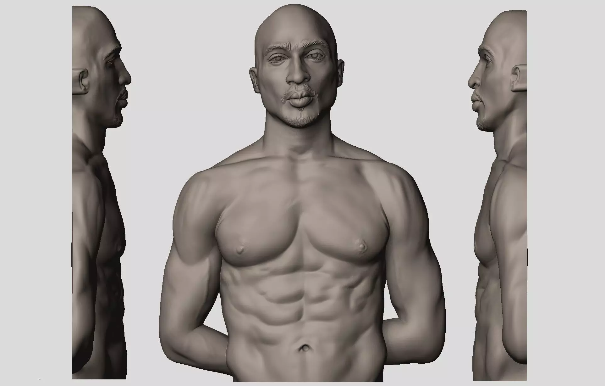 2PAC Bas-Relief 3D Model - For Printing 3D print model_0