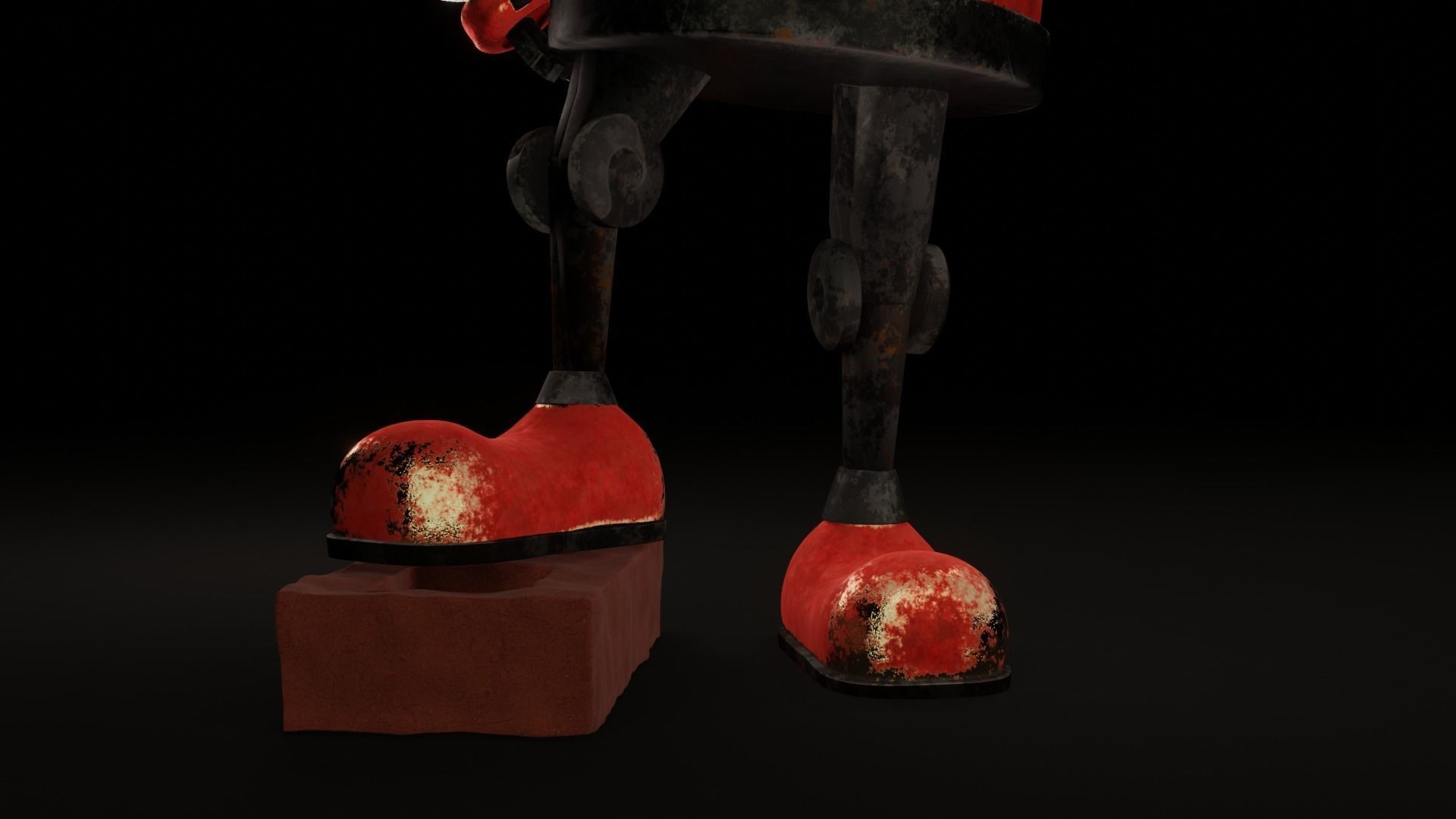 Robot gum Low-poly 3D model_12