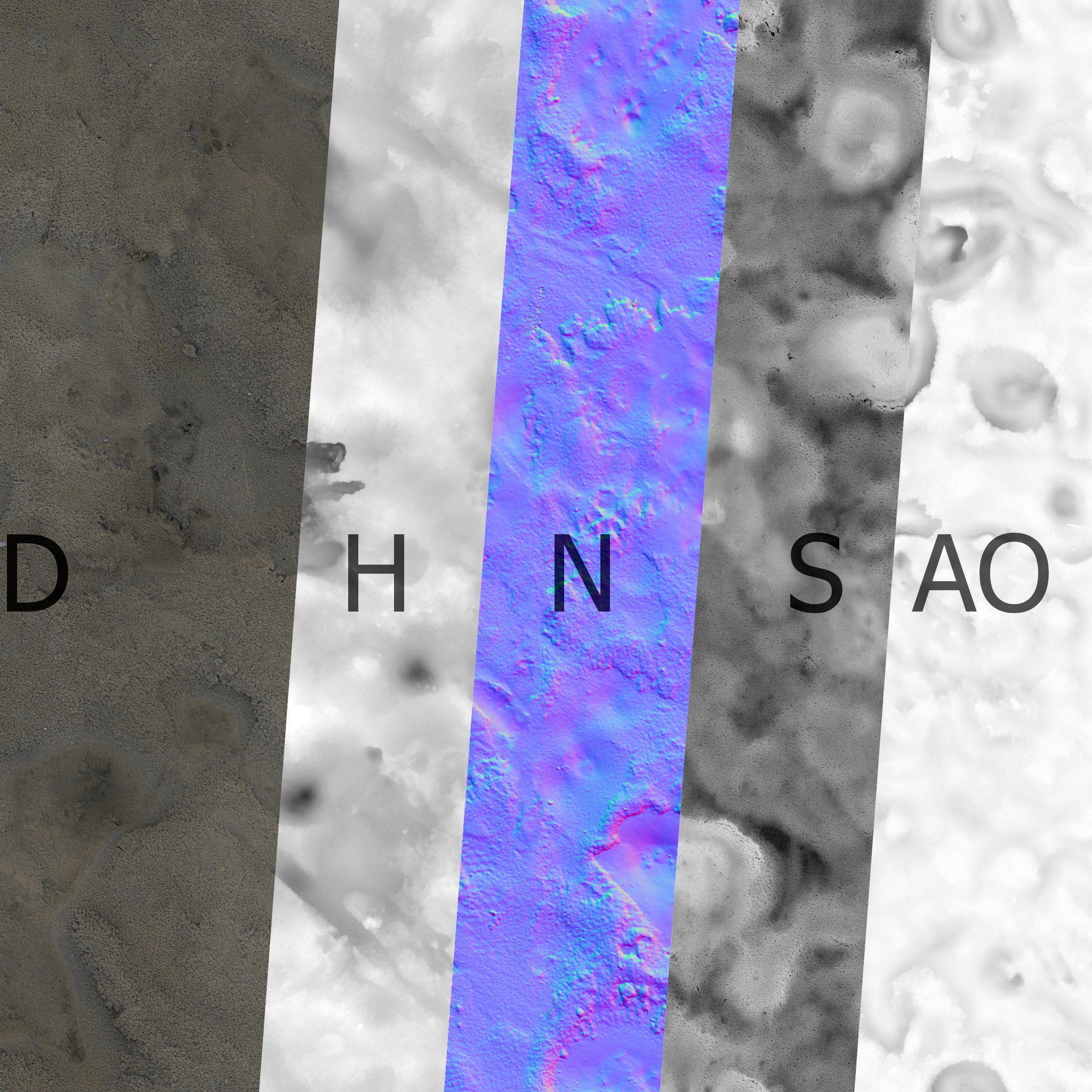 Wet Mud Material 01 3D model_9
