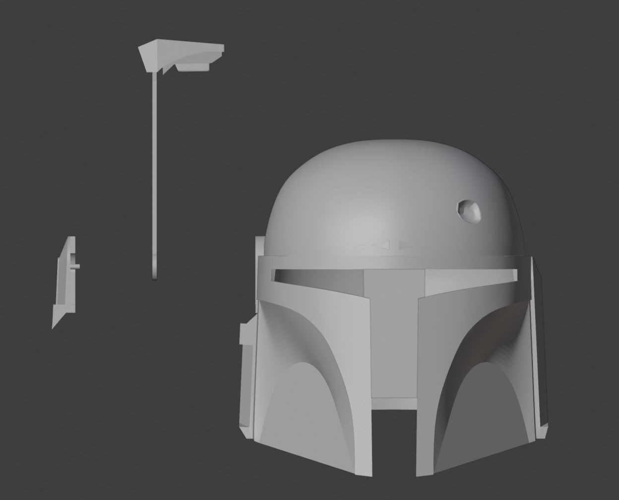 Boba Fett Helmet for 3D Print 3D model 3D printable | CGTrader