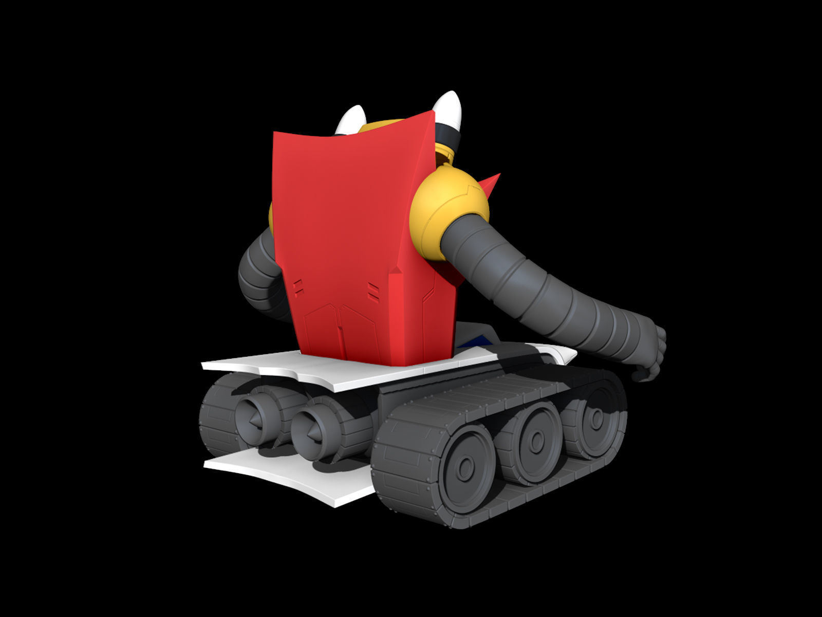 Getter-3 robot 3D print model_1