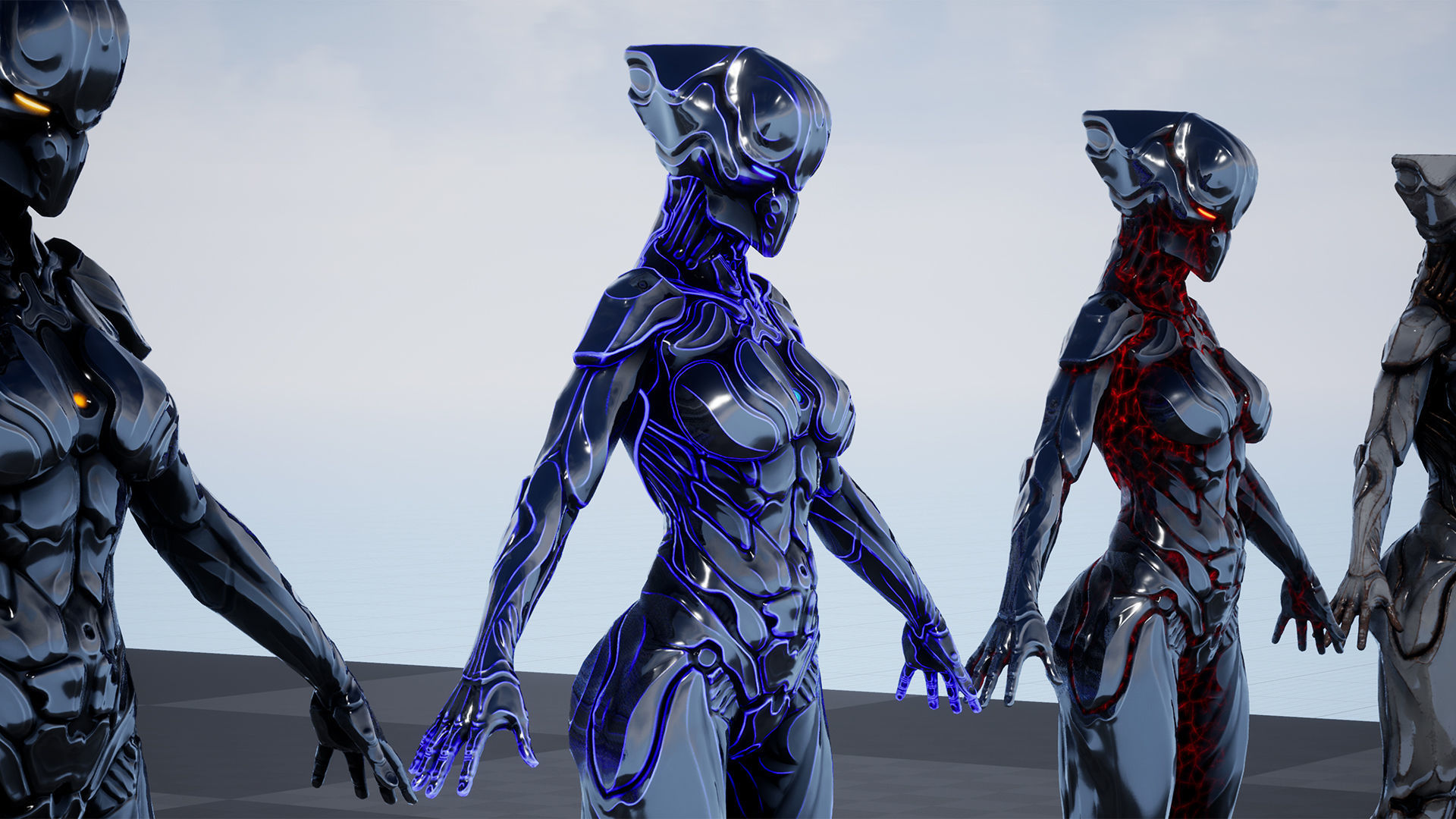 Sci-Fi Robot Low-poly 3D model_59