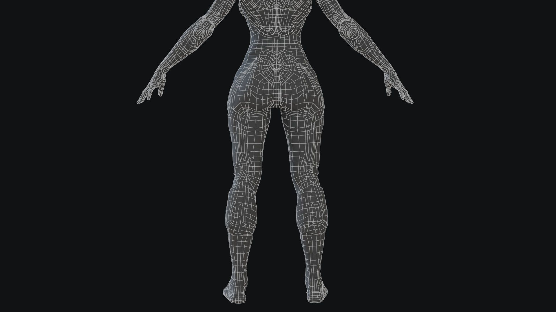 Sci-Fi Robot Low-poly 3D model_47