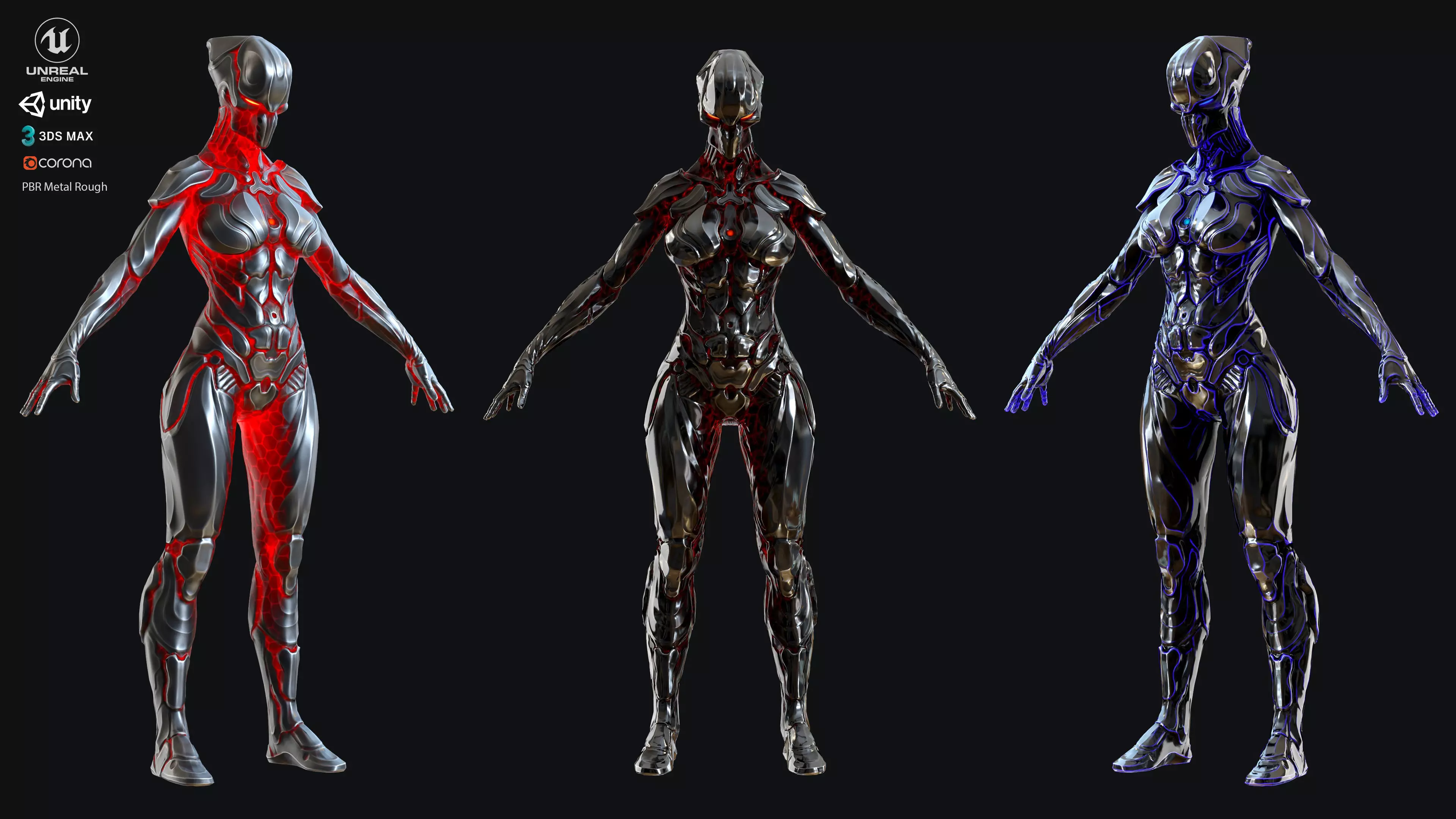 Sci-Fi Robot Low-poly 3D model_0