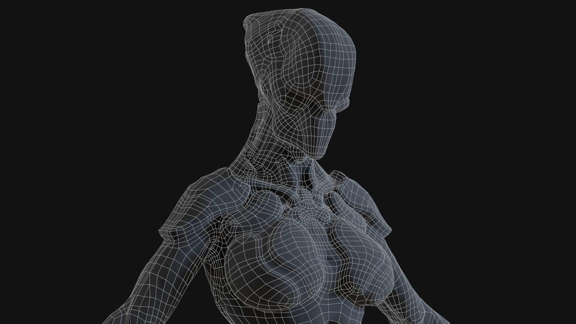 Sci-Fi Robot Low-poly 3D model_49