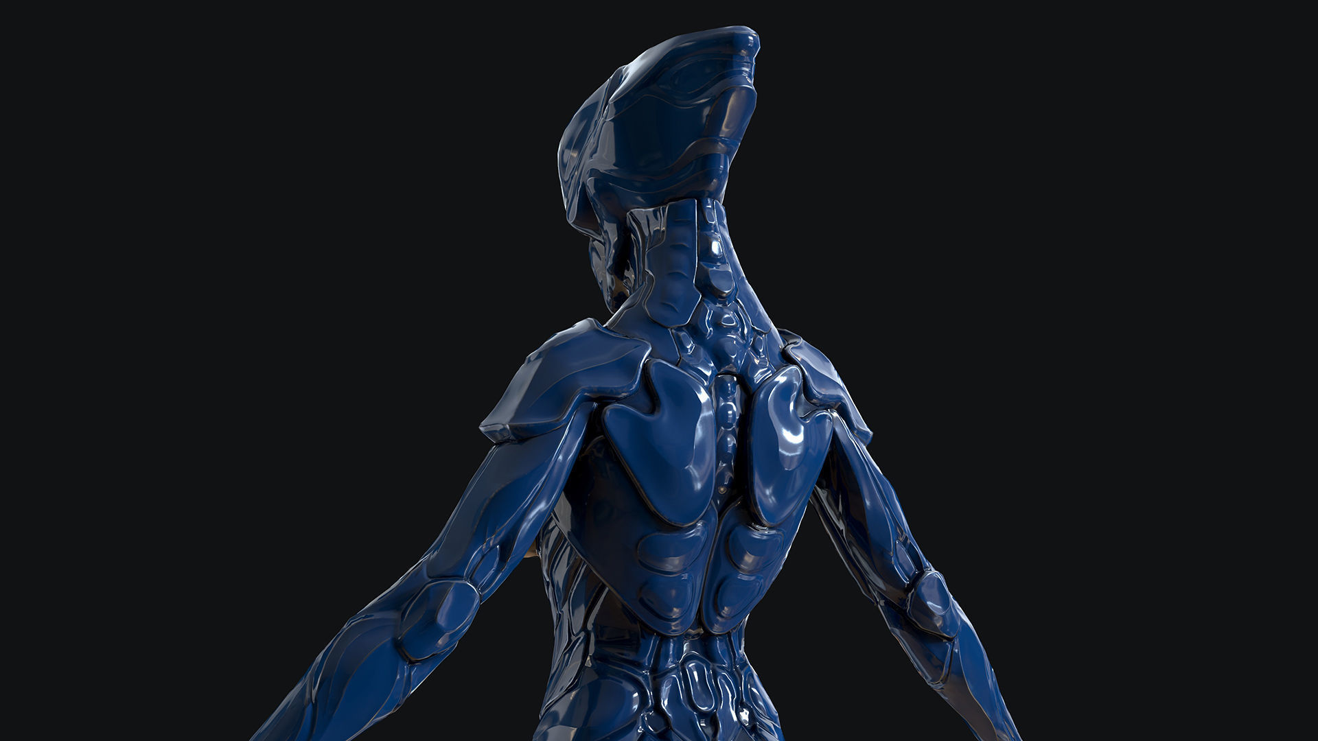 Sci-Fi Robot Low-poly 3D model_33