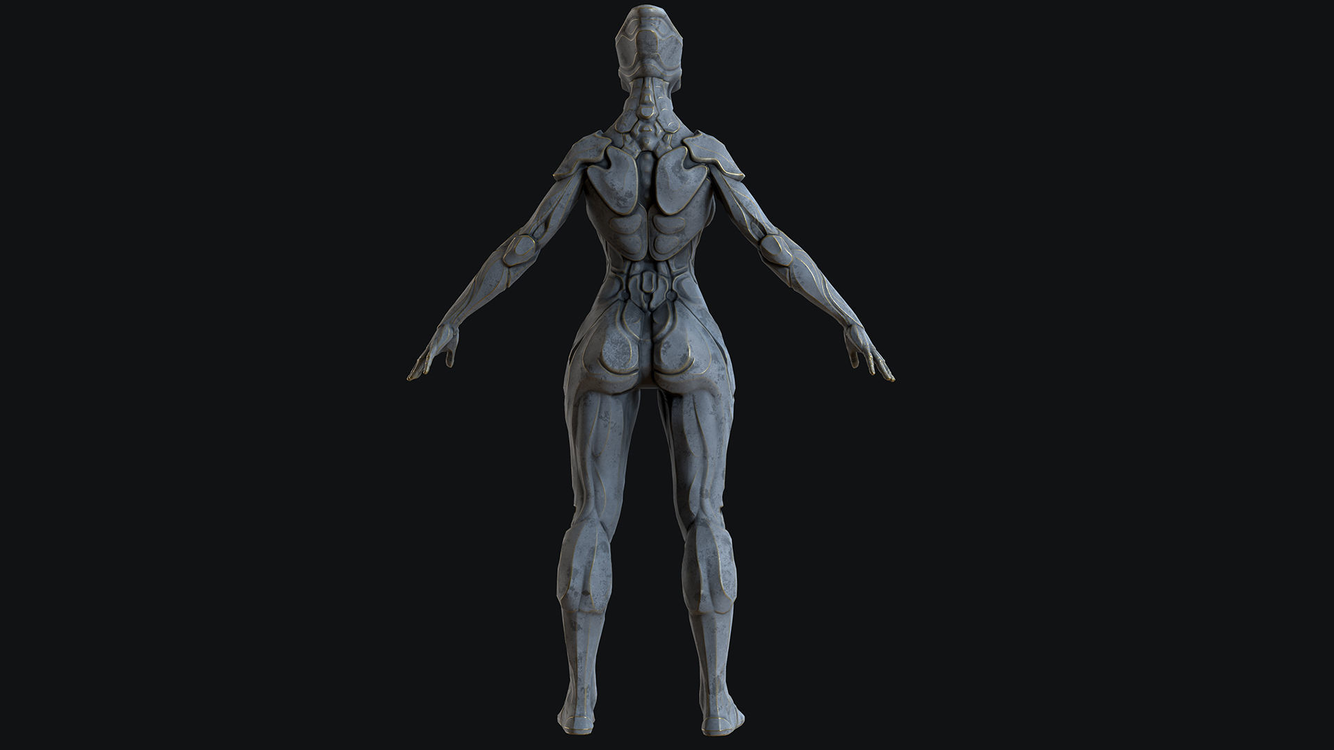 Sci-Fi Robot Low-poly 3D model_18