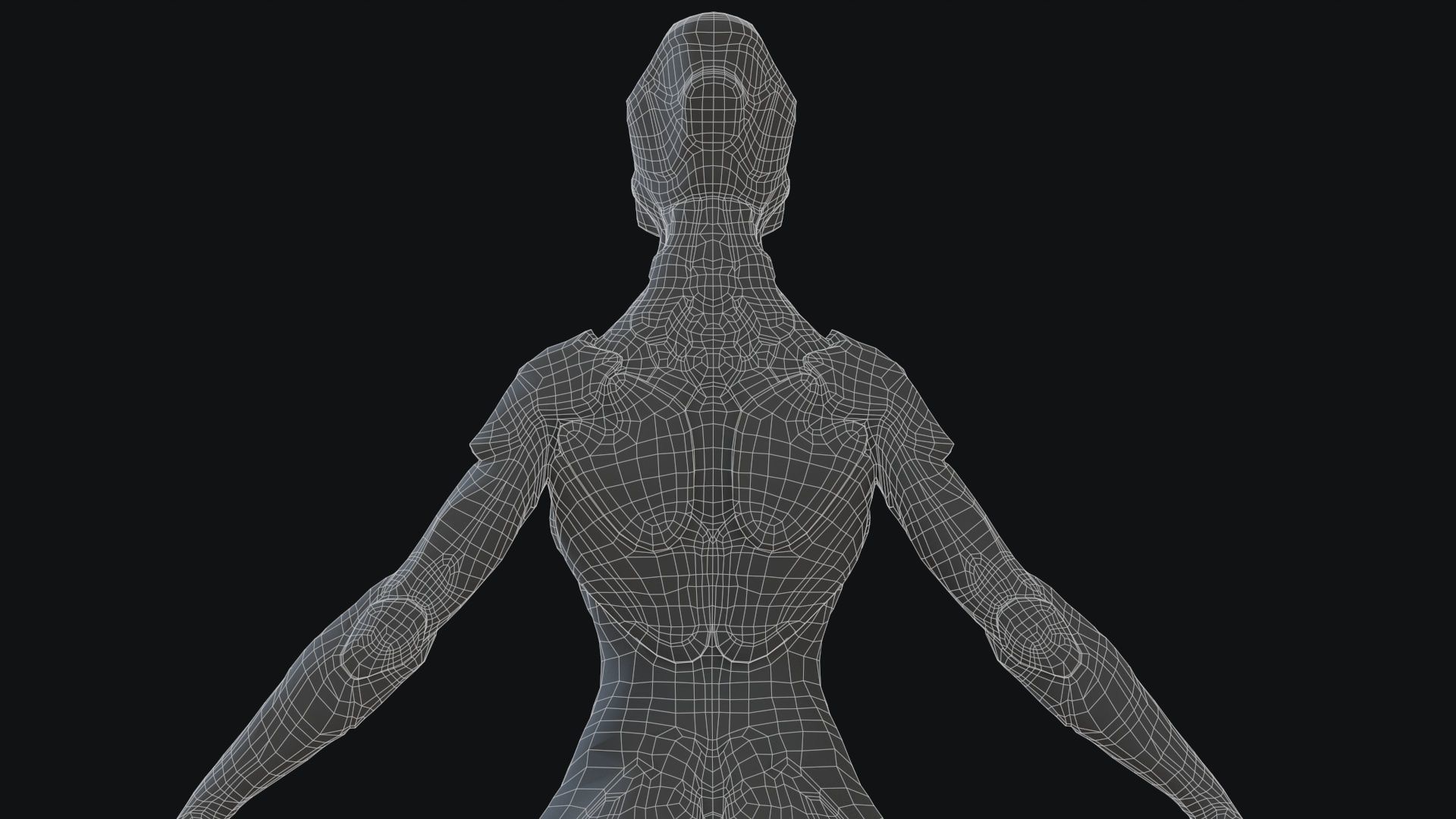 Sci-Fi Robot Low-poly 3D model_46