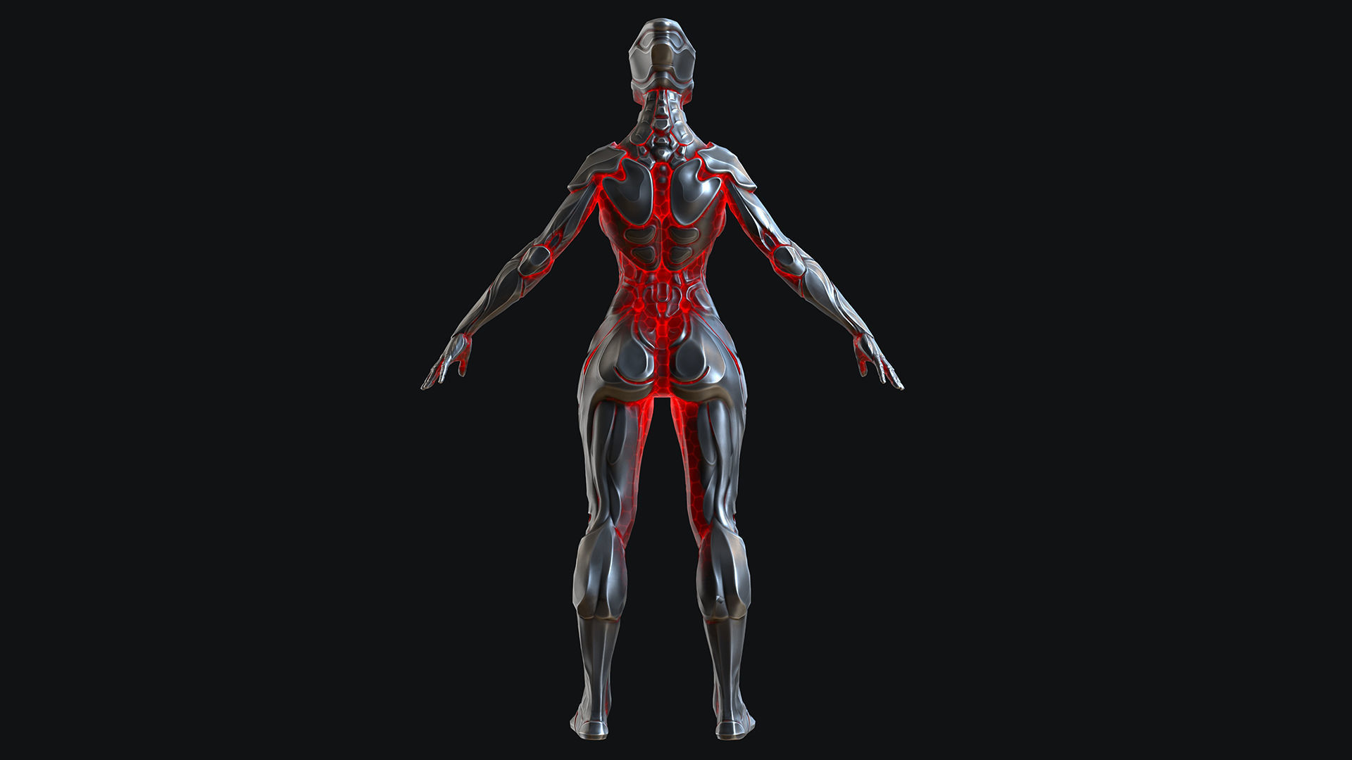Sci-Fi Robot Low-poly 3D model_19