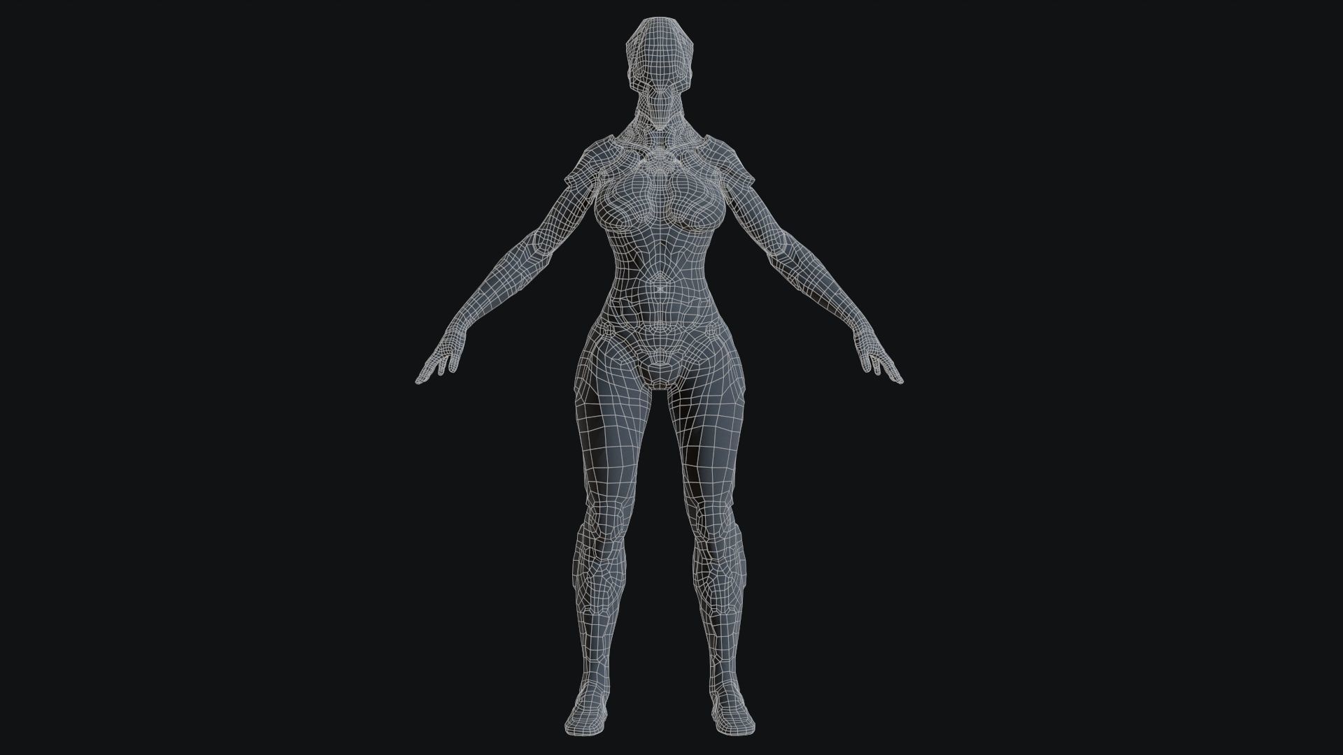 Sci-Fi Robot Low-poly 3D model_41