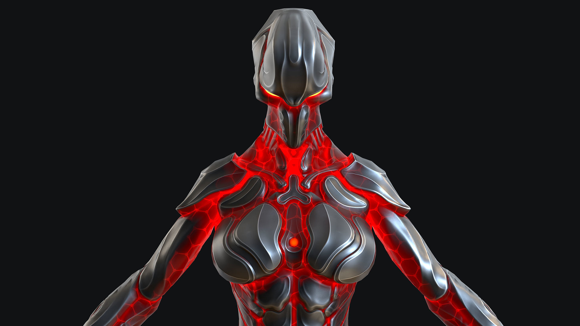 Sci-Fi Robot Low-poly 3D model_31