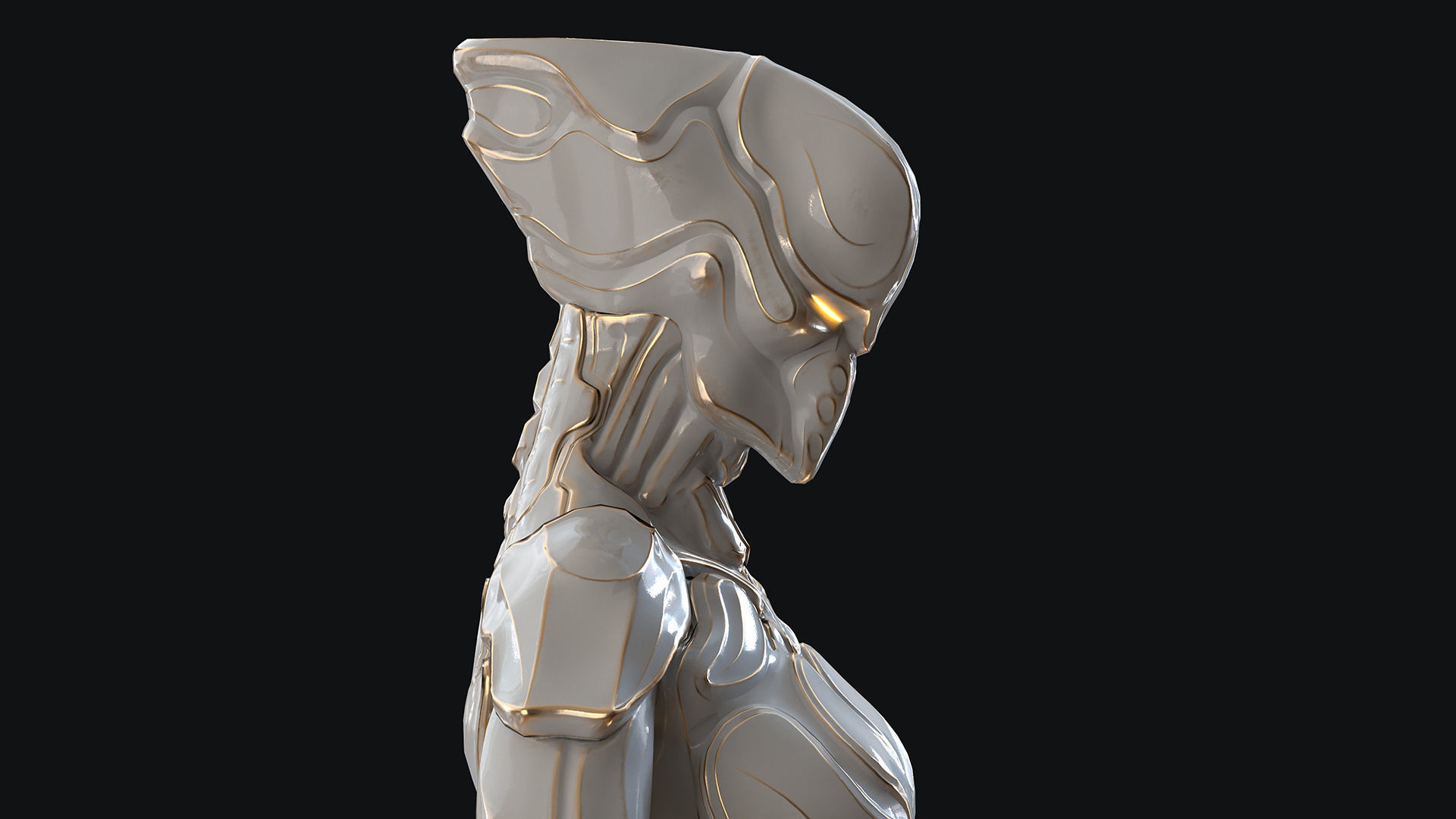Sci-Fi Robot Low-poly 3D model_36