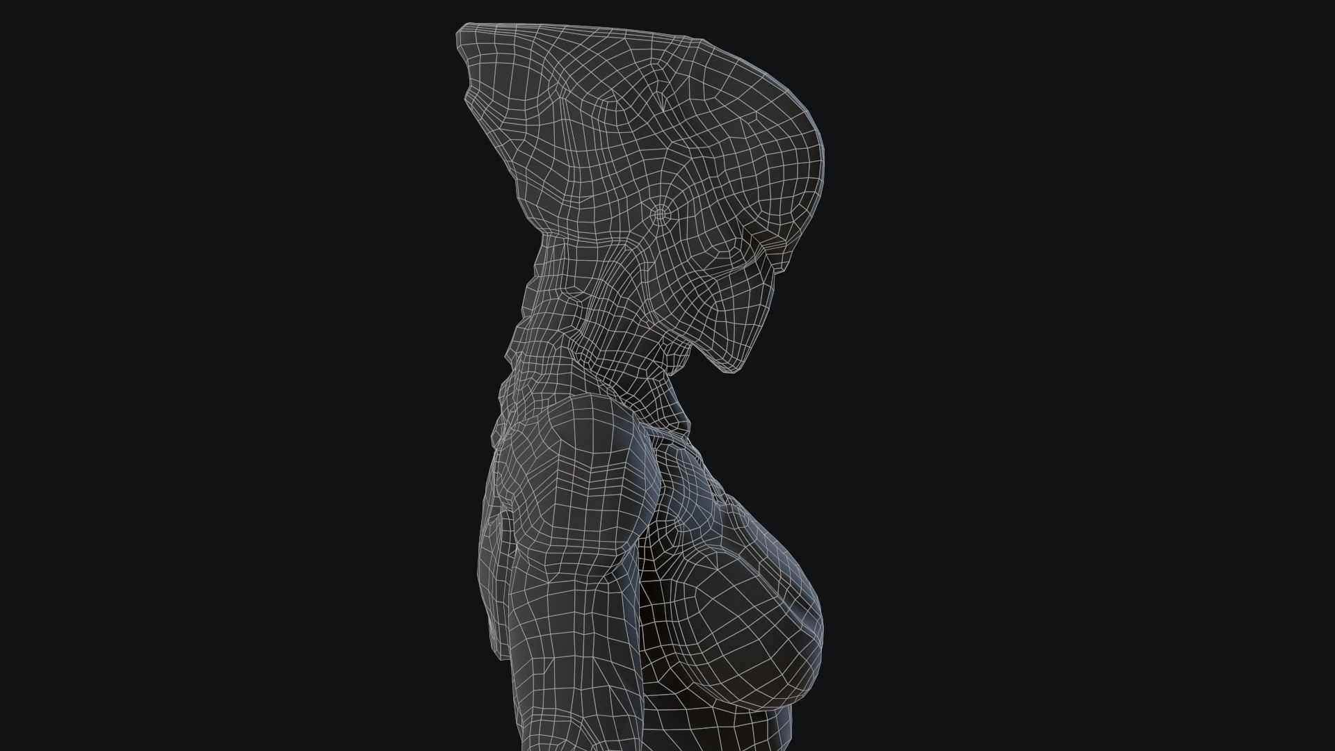 Sci-Fi Robot Low-poly 3D model_44