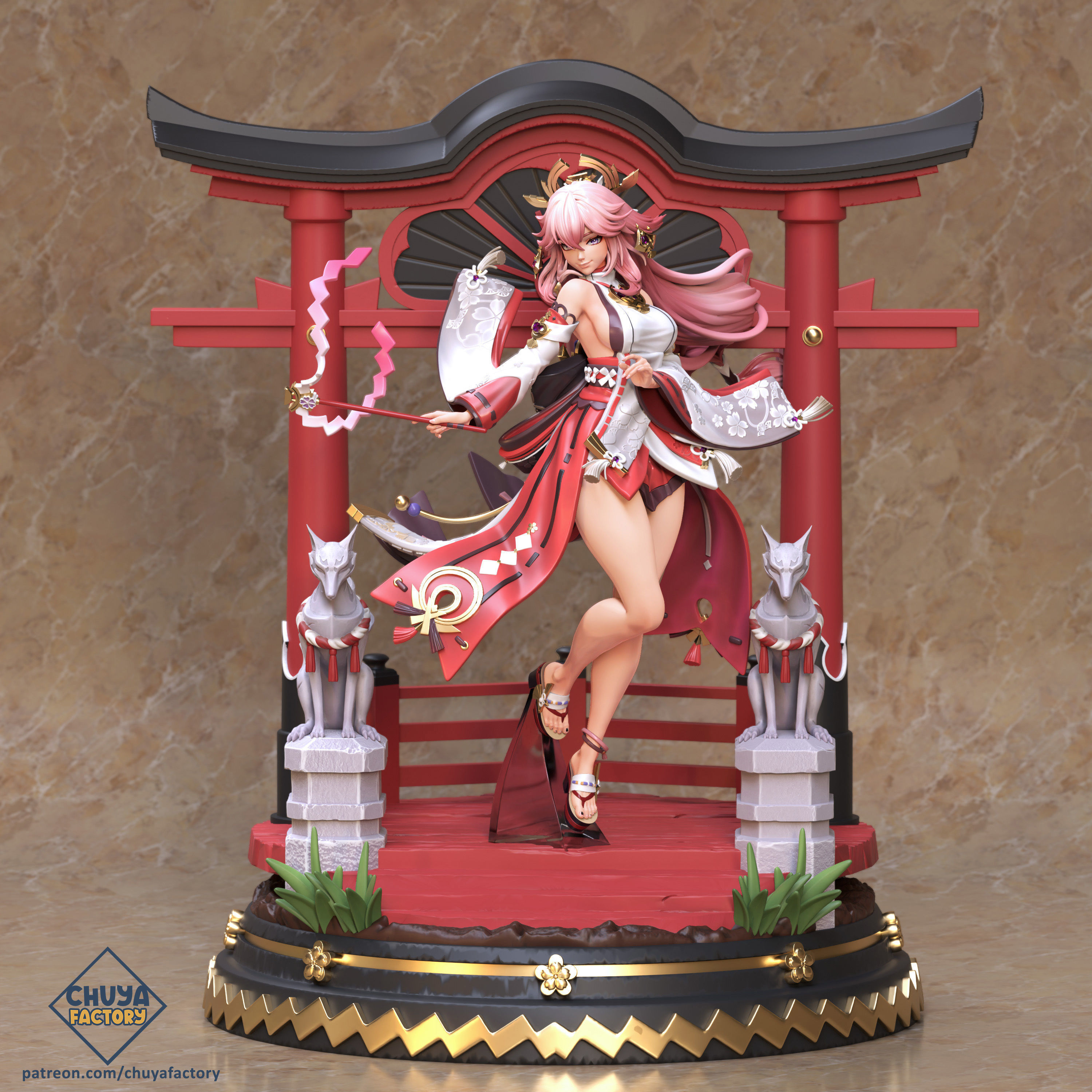 Yae Miko 3D print model_1