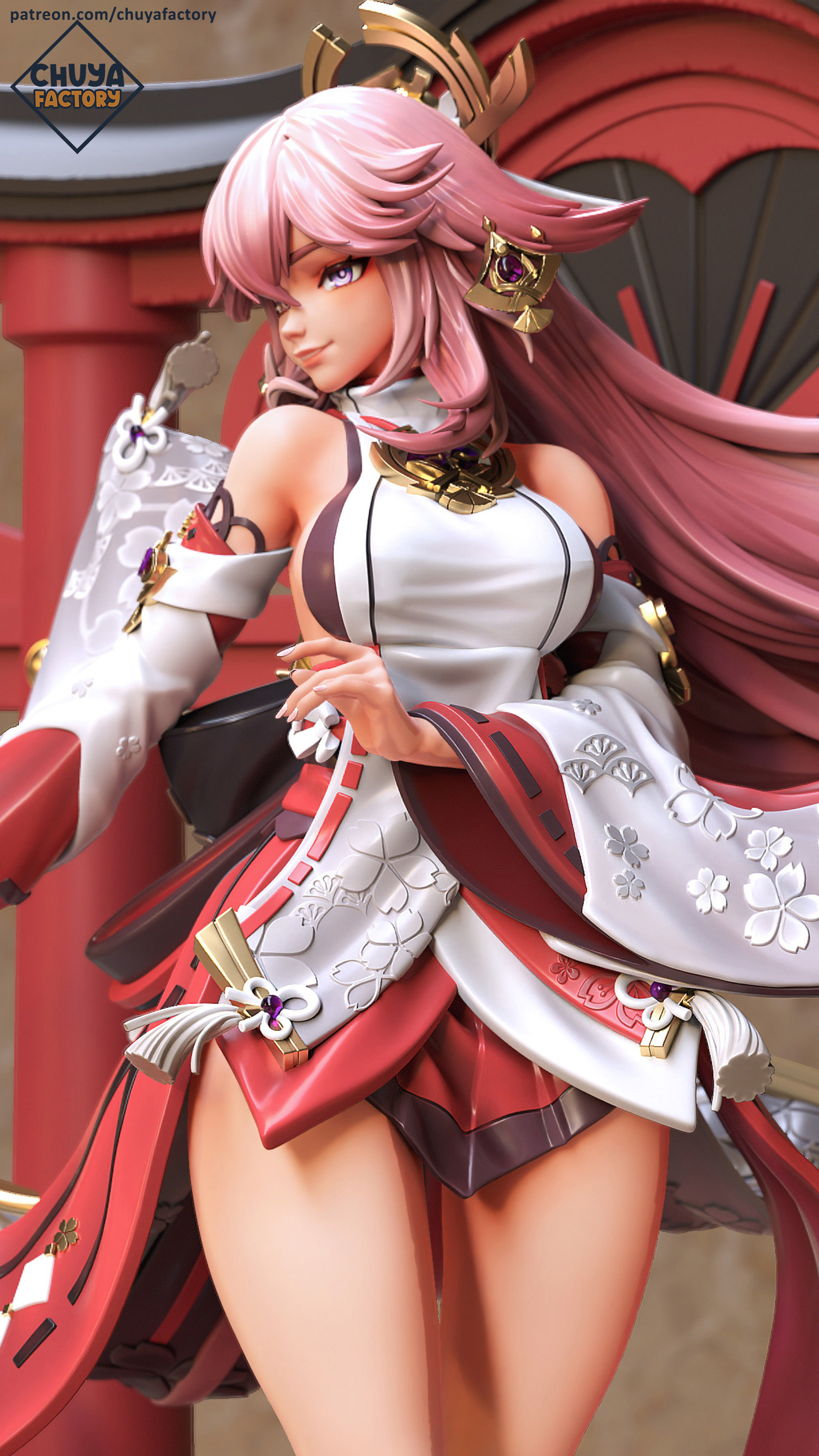 Yae Miko 3D print model_2