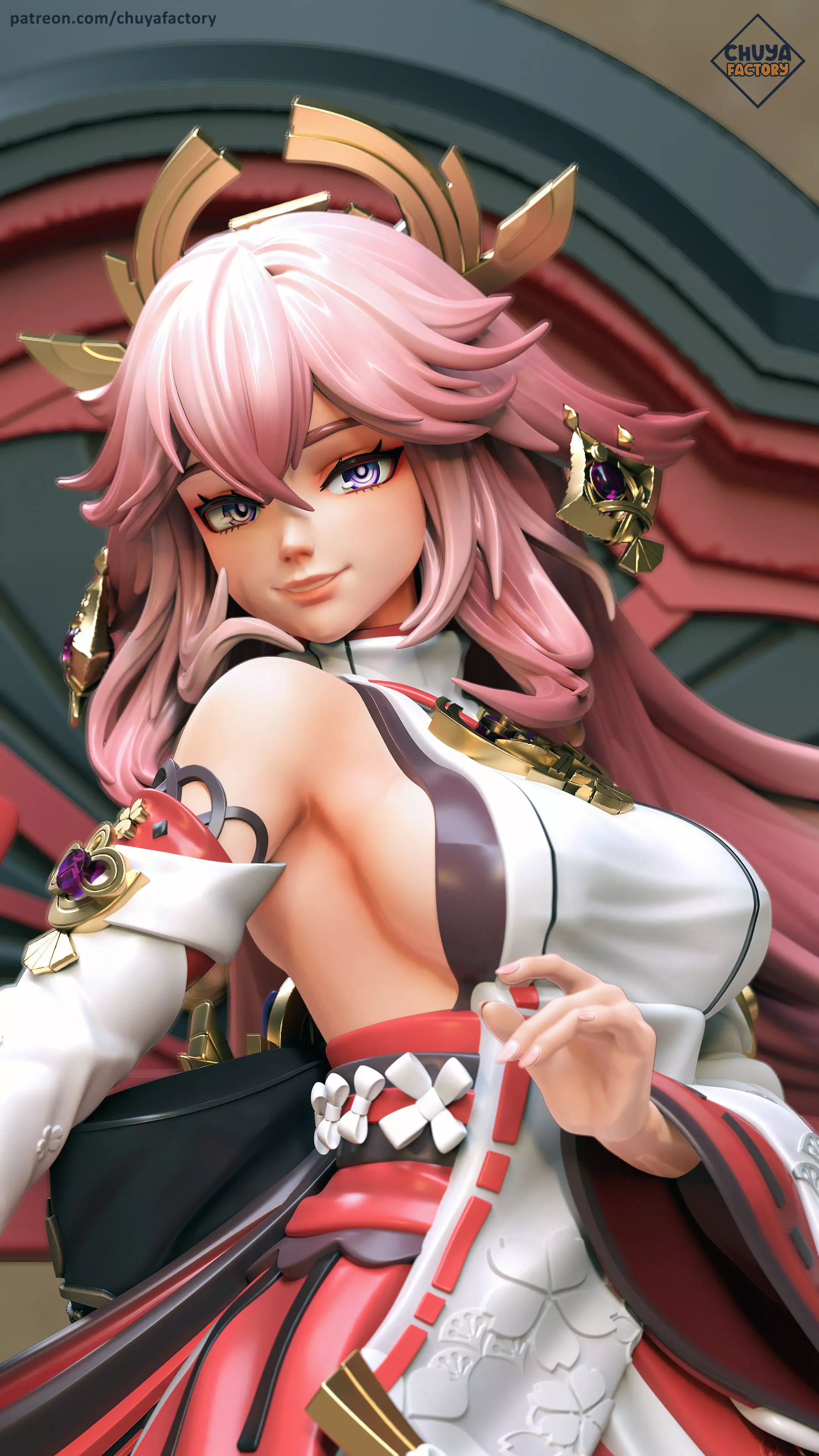 Yae Miko 3D print model_0