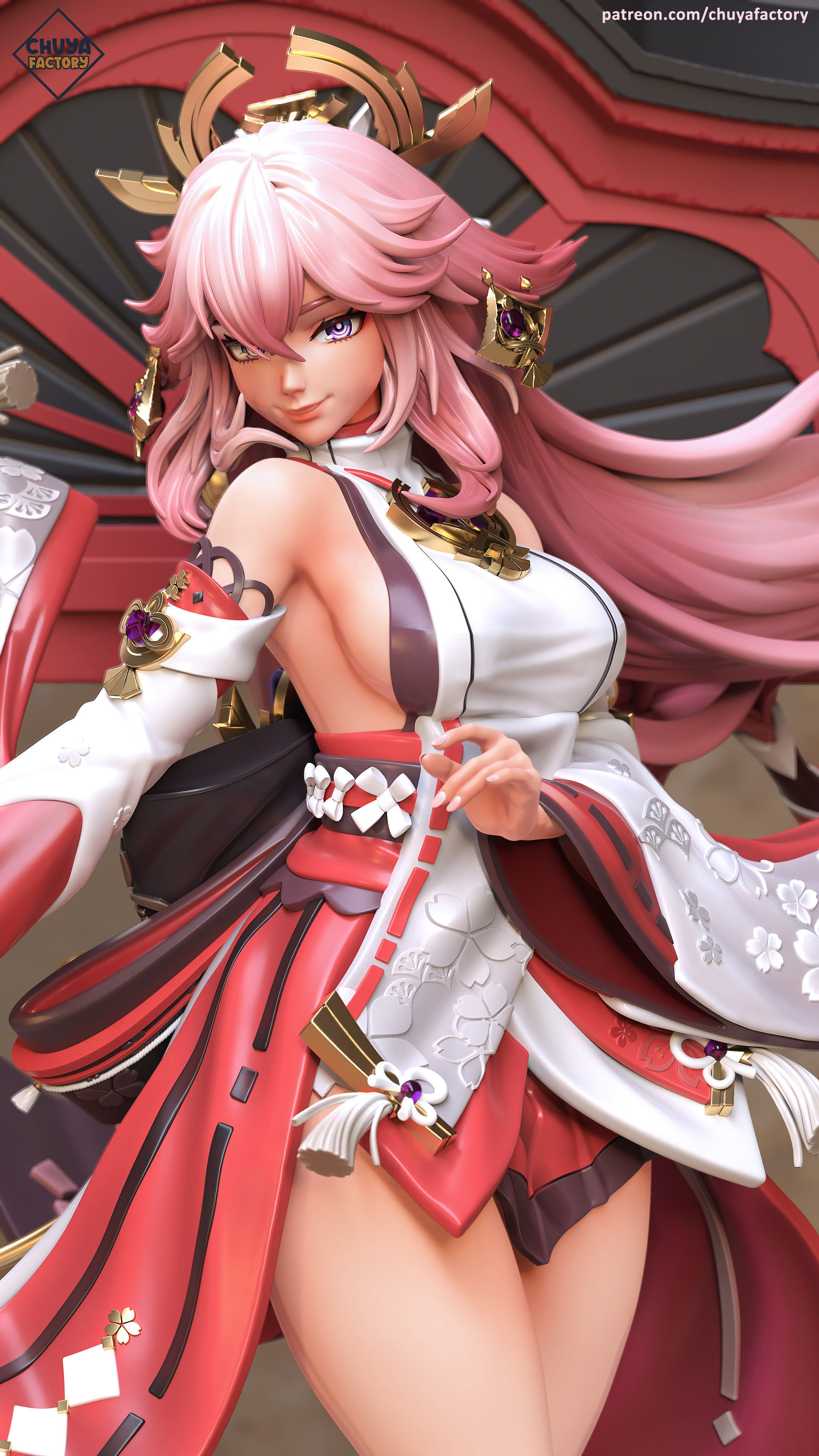 Yae Miko 3D print model_3