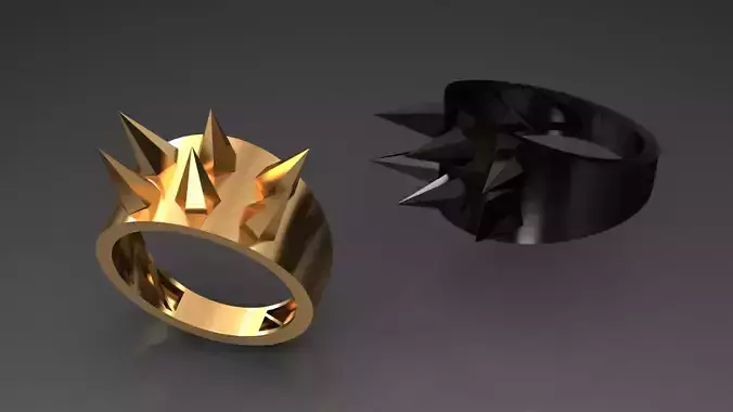 Knuckle duster Ring 3D print model