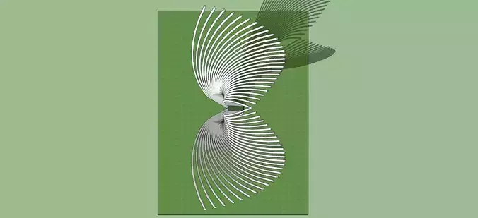 COLOUM PIPE BENDING PRAYING HANDS ARTWORK 3D model