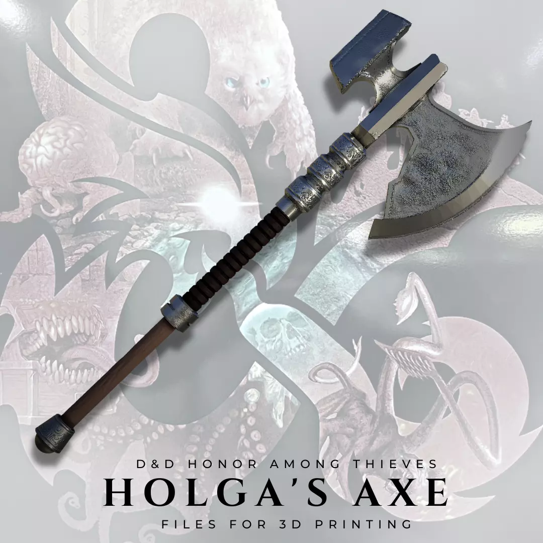 Holgas Axe from Dungeons and Dragons Honor among thieves 3D print model_0