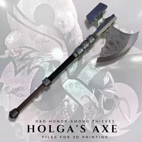 Holgas Axe from Dungeons and Dragons Honor among thieves 3D print model