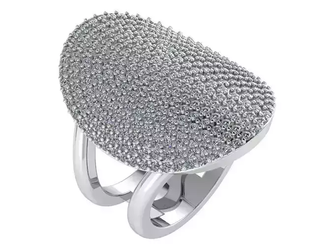 Pave Diamond Ring 0225