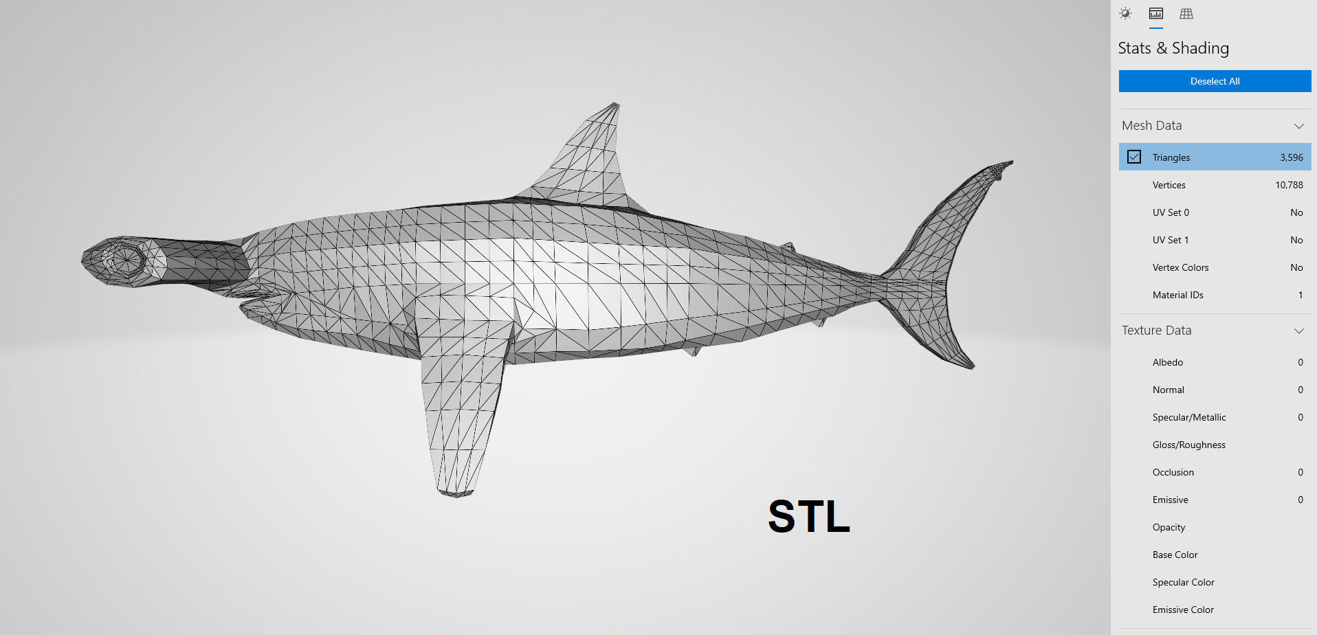 Hammerhead shark Low poly 3D model_10